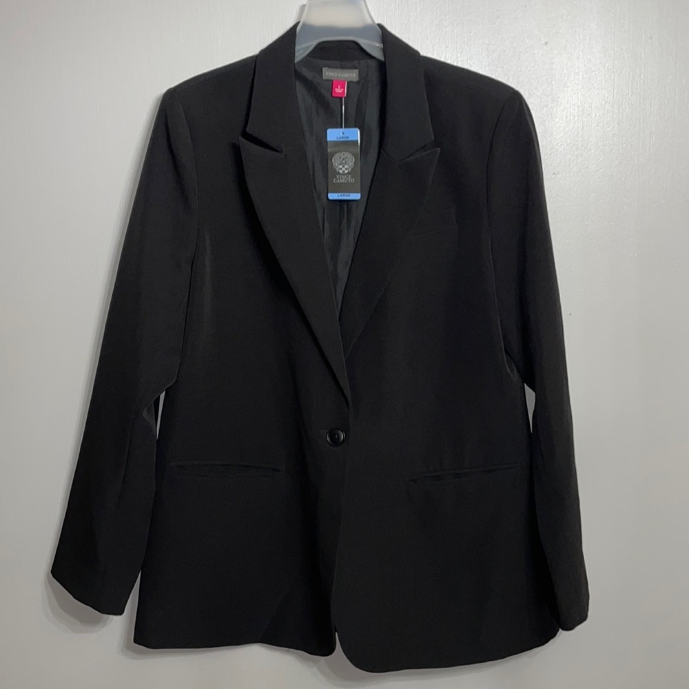 NWT Vince Camuto Women Black Blazer with Pockets